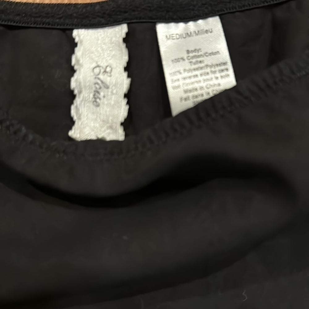 Anthropologie Eloise Skirt Small Black Tulle Tutu Crenoline Midi Mini Balletcore - Picture 2 of 6